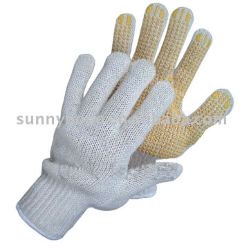 Guantes pvc punteados para diversas aplicaciones